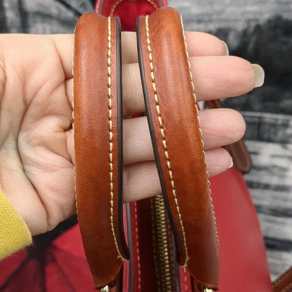 Dooney & Bourke Pebbled Leather Zip Top Satchel - Picture 3 of 13